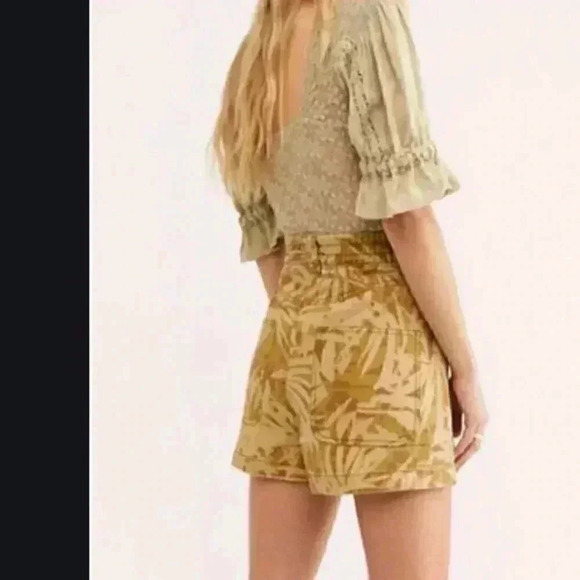 Free People Rough Road Printed Utility Shorts - Picture 2 of 2